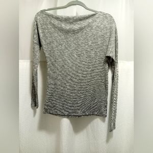 Express Asymmetrical long sleeve top. EUC. Grey size xs.